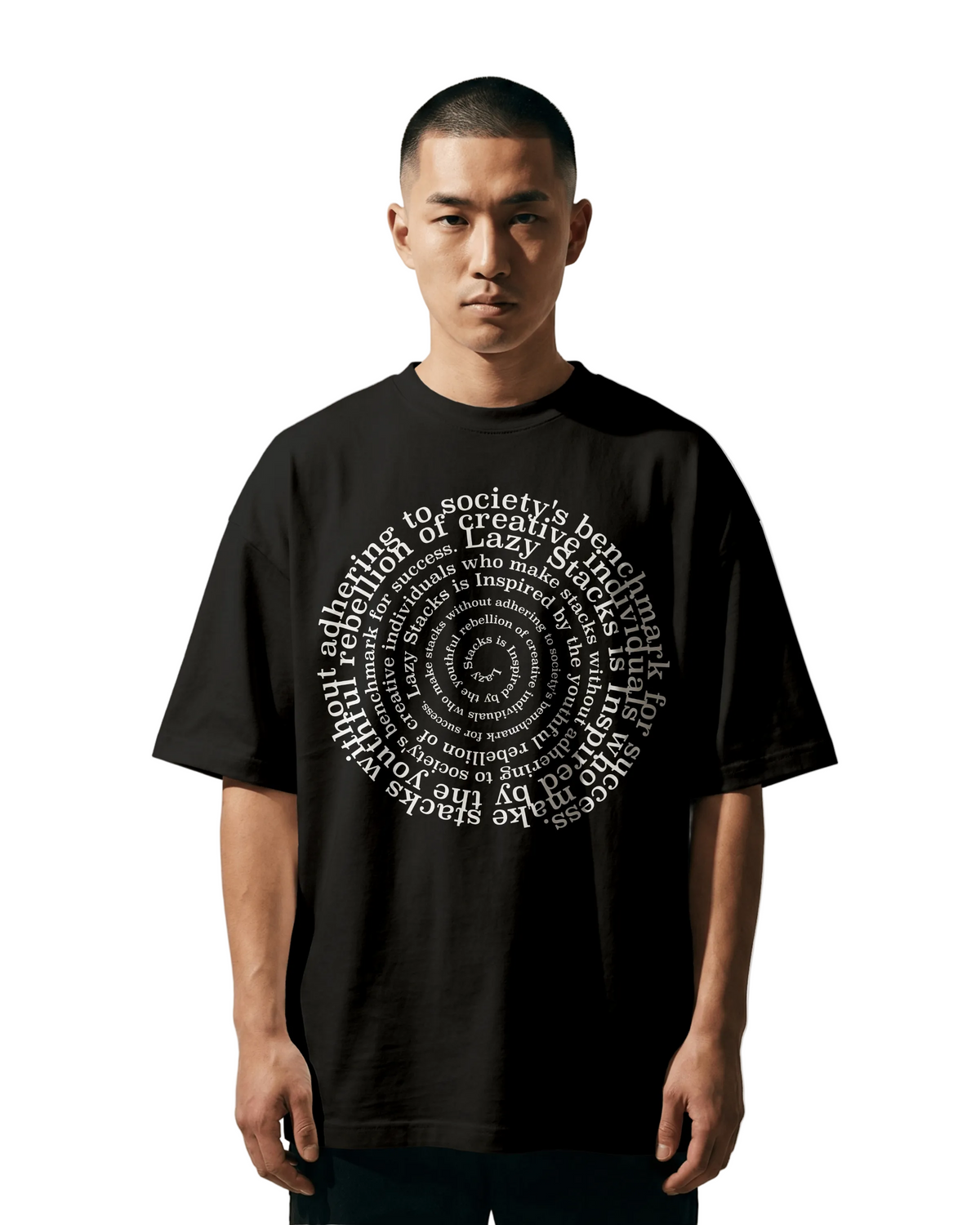 SPIRAL LOGO BLACK T-SHIRT